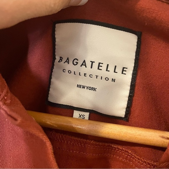 3/$20 Bagatelle Rust Orange Denim Jacket - Picture 4 of 8